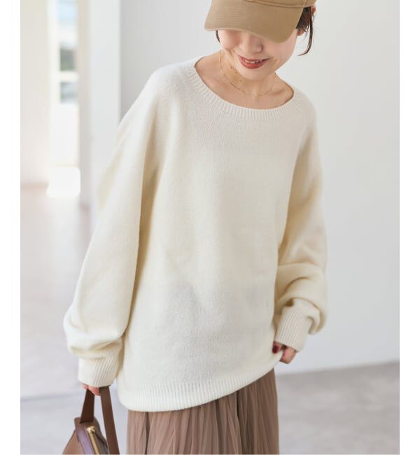 Spick and Span「《新色有り / 追加》ニュアンスコクーンシルエットニット」|ニット・セーター|