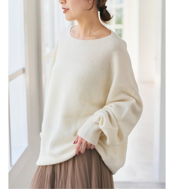 Spick and Span「《新色有り / 追加》ニュアンスコクーンシルエットニット」|ニット・セーター|