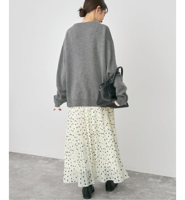 Spick and Span「《一部店舗+WEB限定》ドットプリーツイージースカート」|スカート|