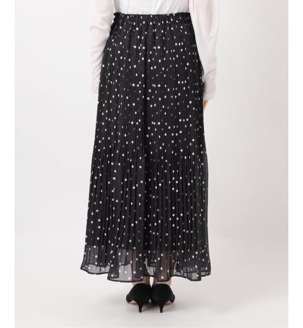 Spick and Span「《一部店舗+WEB限定》ドットプリーツイージースカート」|スカート|