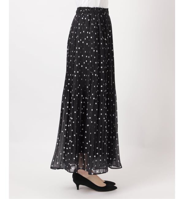 Spick and Span「《一部店舗+WEB限定》ドットプリーツイージースカート」|スカート|