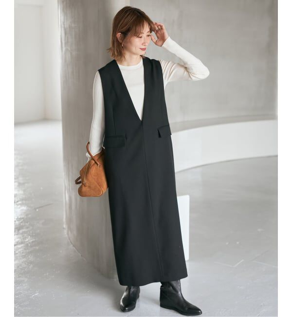 Spick and Span「《WEB限定 / 追加》ウォッシャブル クルーネックリブニット」|ニット・セーター|