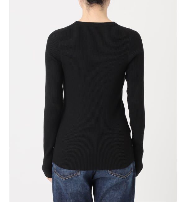 Spick and Span「《WEB限定 / 追加》ウォッシャブル クルーネックリブニット」|ニット・セーター|