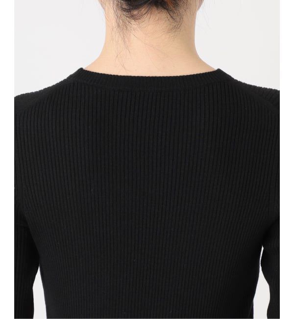 Spick and Span「《WEB限定 / 追加》ウォッシャブル クルーネックリブニット」|ニット・セーター|