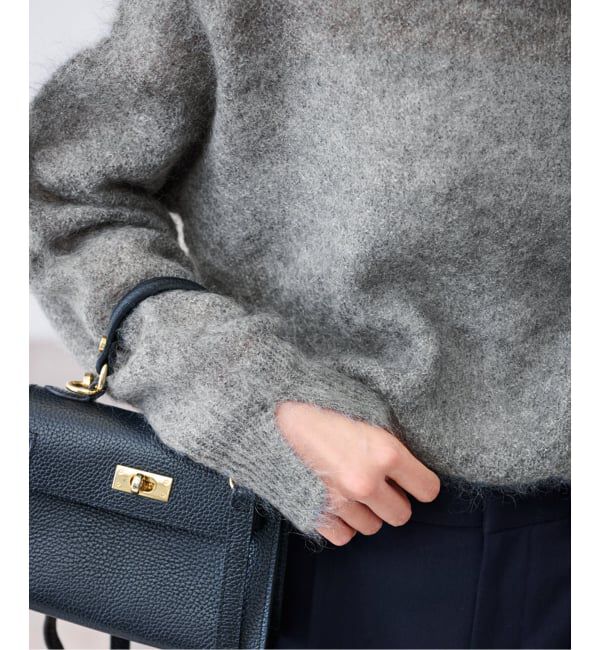 FRAMeWORK「モヘヤmix カノコ柄プルオーバー」|ニット・セーター|