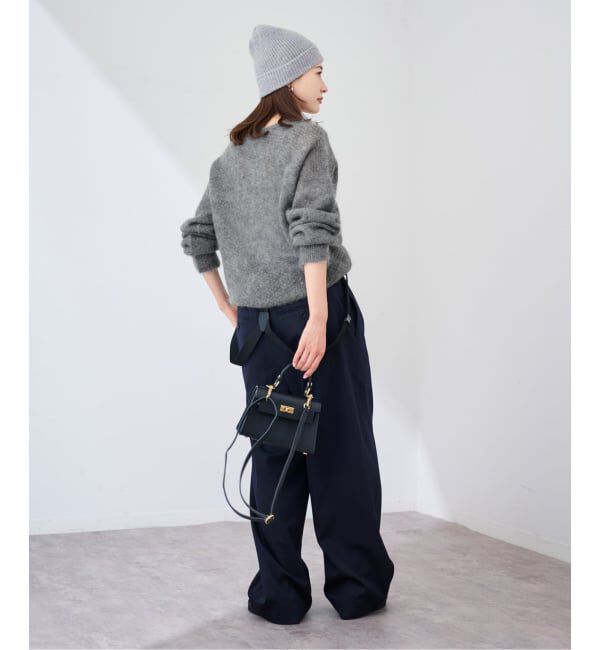 FRAMeWORK「モヘヤmix カノコ柄プルオーバー」|ニット・セーター|