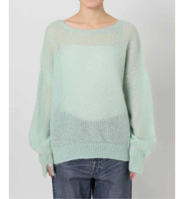 FRAMeWORK「モヘヤmix カノコ柄プルオーバー」|ニット・セーター|