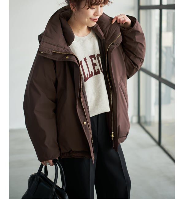 Spick and Span「《追加》2WAY撥水ダウンハーフコート」|ダウン|