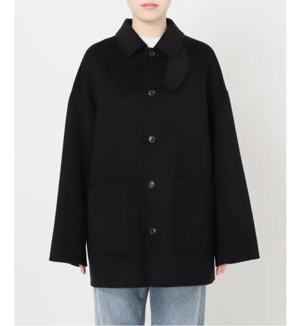 FRAMeWORK「≪追加≫ハミルトンバルカラーミドルコート」|ステンカラーコート|