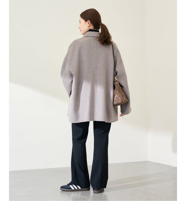 FRAMeWORK「≪追加≫ハミルトンバルカラーミドルコート」|ステンカラーコート|