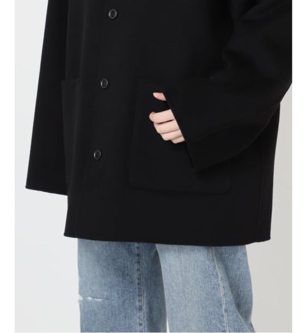 FRAMeWORK「≪追加≫ハミルトンバルカラーミドルコート」|ステンカラーコート|