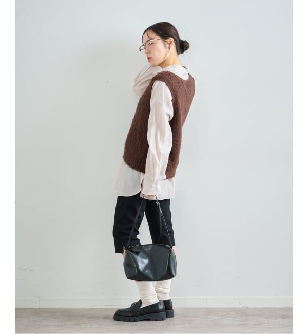 U by SPICK&SPAN「《予約》コットンシャギーニットベスト」|ベスト・ジレ|