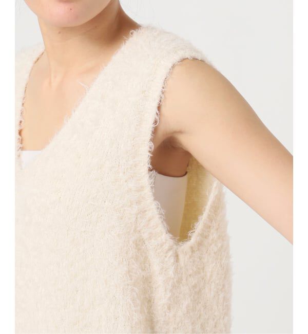 U by SPICK&SPAN「《予約》コットンシャギーニットベスト」|ベスト・ジレ|