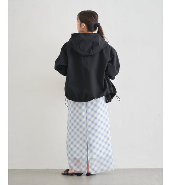 U by SPICK&SPAN「《予約》コットン/ナイロングログランフレアブルゾン」|ブルゾン・スタジャン|