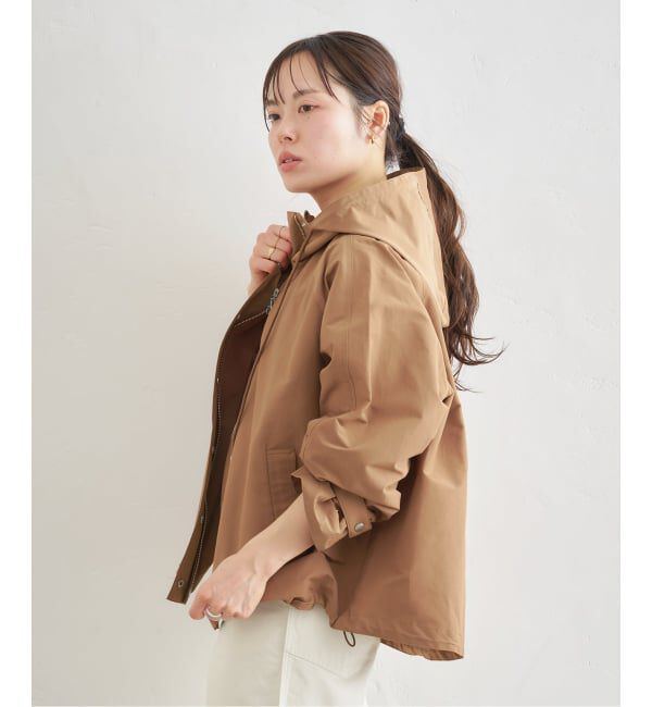 U by SPICK&SPAN「《予約》コットン/ナイロングログランフレアブルゾン」|ブルゾン・スタジャン|