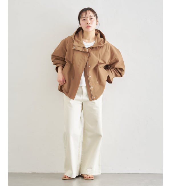 U by SPICK&SPAN「《予約》コットン/ナイロングログランフレアブルゾン」|ブルゾン・スタジャン|