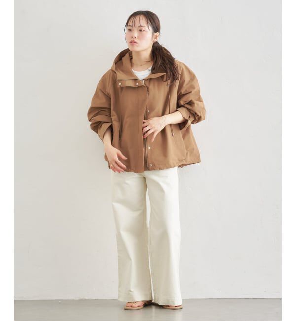 U by SPICK&SPAN「《予約》コットン/ナイロングログランフレアブルゾン」|ブルゾン・スタジャン|