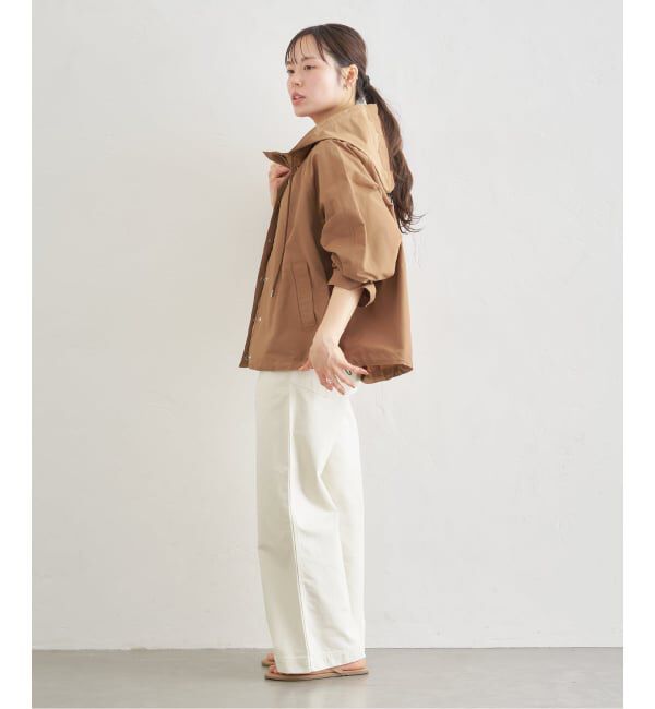 U by SPICK&SPAN「《予約》コットン/ナイロングログランフレアブルゾン」|ブルゾン・スタジャン|