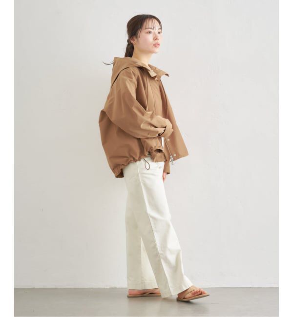 U by SPICK&SPAN「《予約》コットン/ナイロングログランフレアブルゾン」|ブルゾン・スタジャン|