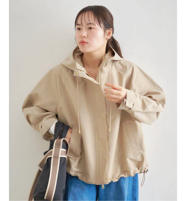 U by SPICK&SPAN「《予約》コットン/ナイロングログランフレアブルゾン」|ブルゾン・スタジャン|