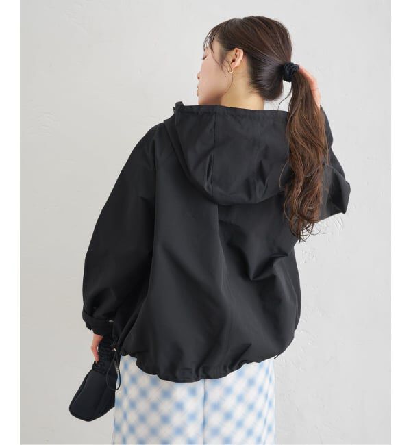 U by SPICK&SPAN「《予約》コットン/ナイロングログランフレアブルゾン」|ブルゾン・スタジャン|