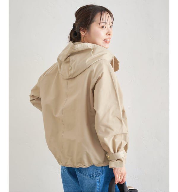 U by SPICK&SPAN「《予約》コットン/ナイロングログランフレアブルゾン」|ブルゾン・スタジャン|