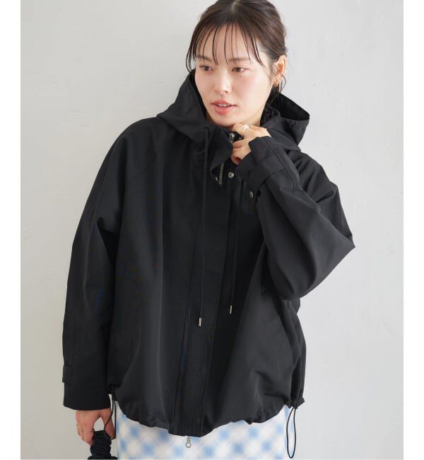 U by SPICK&SPAN「《予約》コットン/ナイロングログランフレアブルゾン」|ブルゾン・スタジャン|
