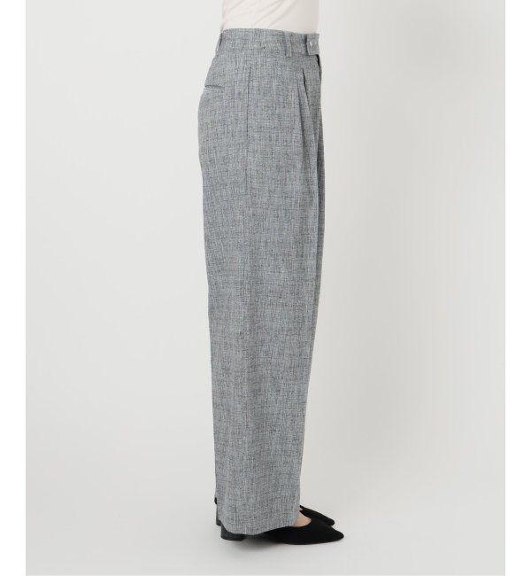  「【洗える】ツイードワイドパンツ」|スラックス|