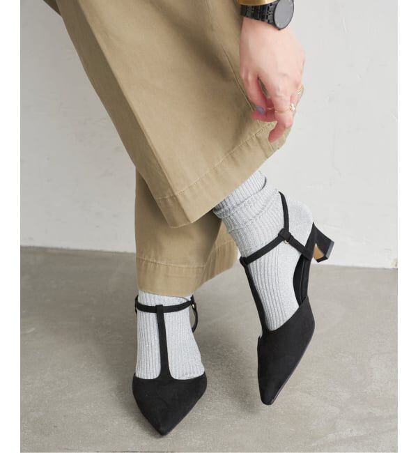  「4cmTストラップパンプス」|パンプス|