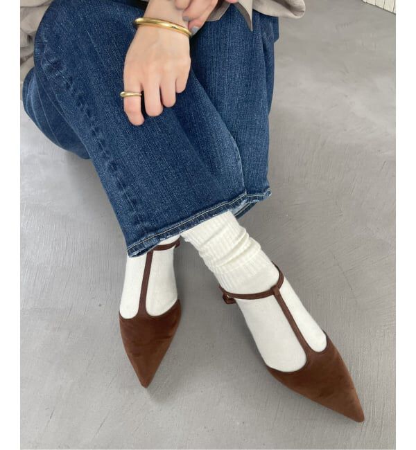  「4cmTストラップパンプス」|パンプス|