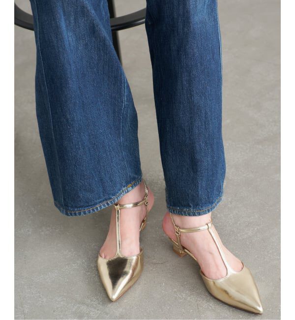  「4cmTストラップパンプス」|パンプス|