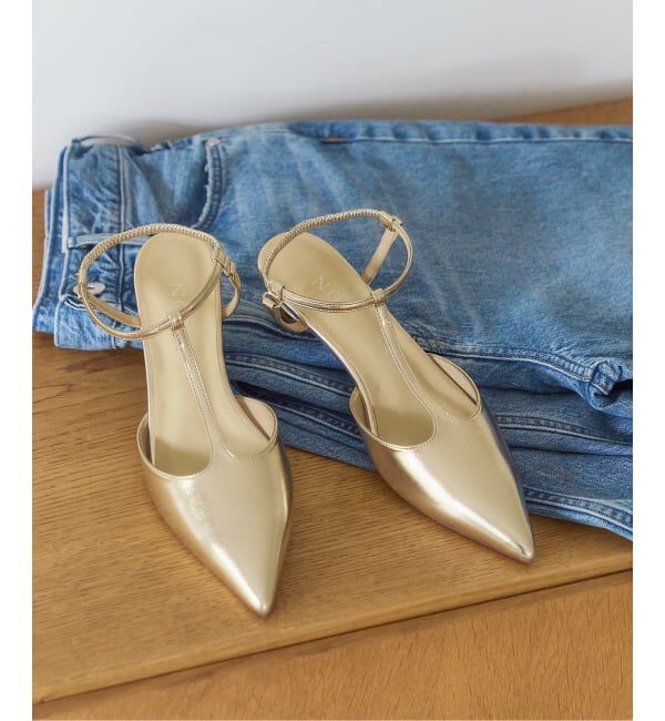  「4cmTストラップパンプス」|パンプス|