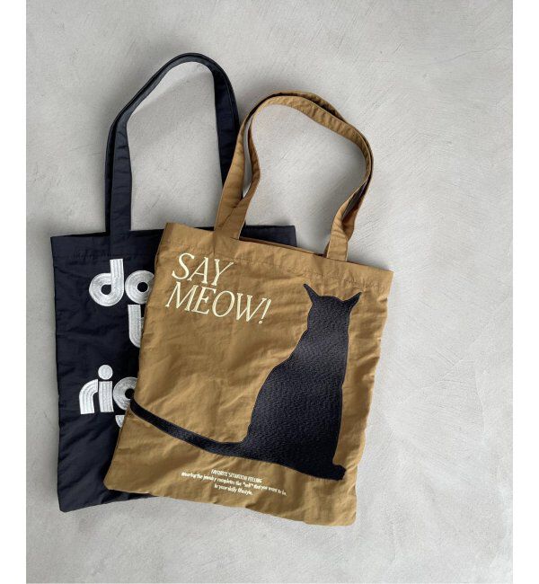  「LE TALON メッセージトート3」|トートバッグ|キャメル