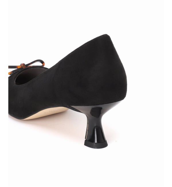  「5cmポインテッドマーブルリボンパンプス」|パンプス|