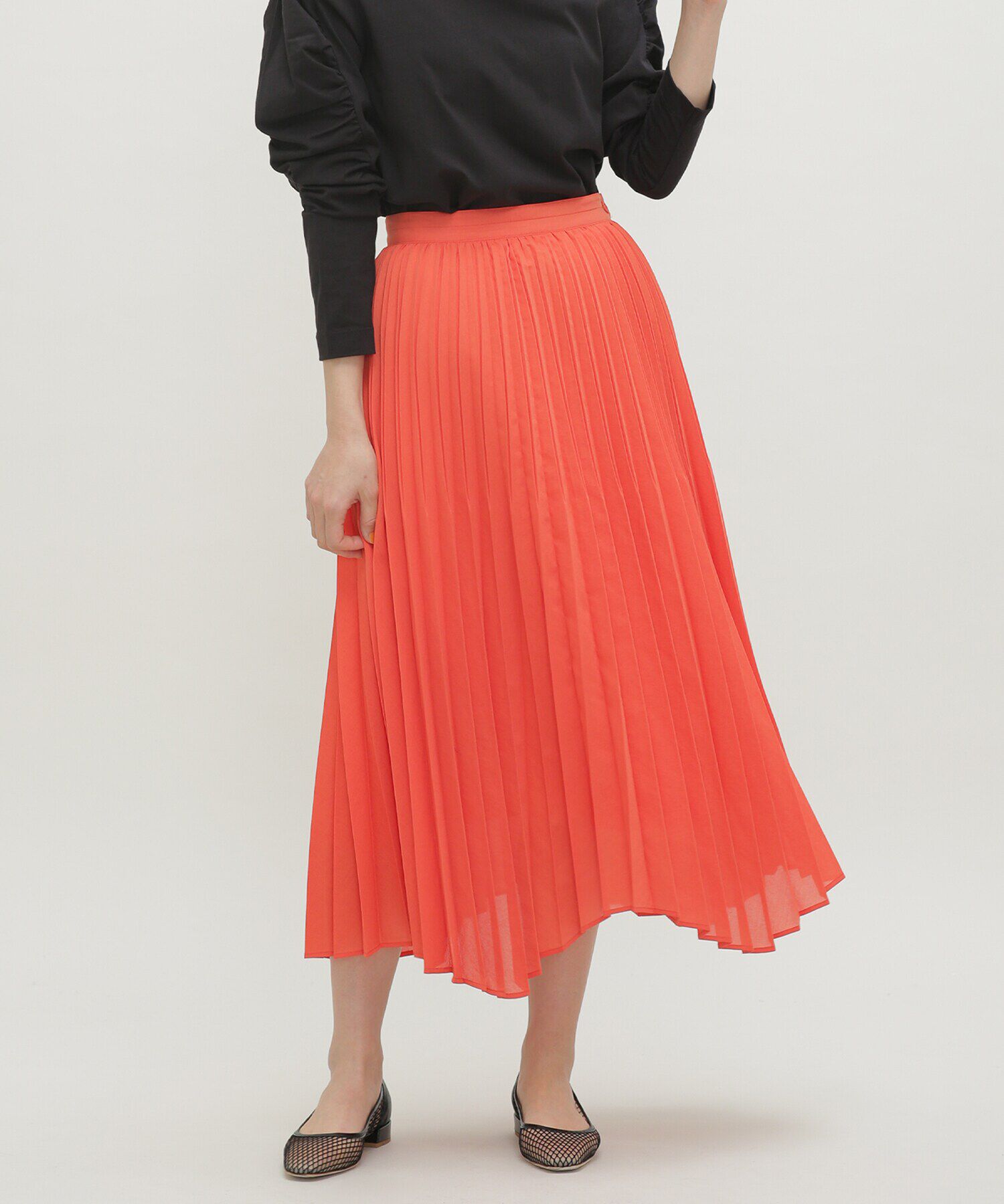 nano･universe「LB.03/ドライシアーイレヘムプリーツスカート」|スカート|シュアカ7