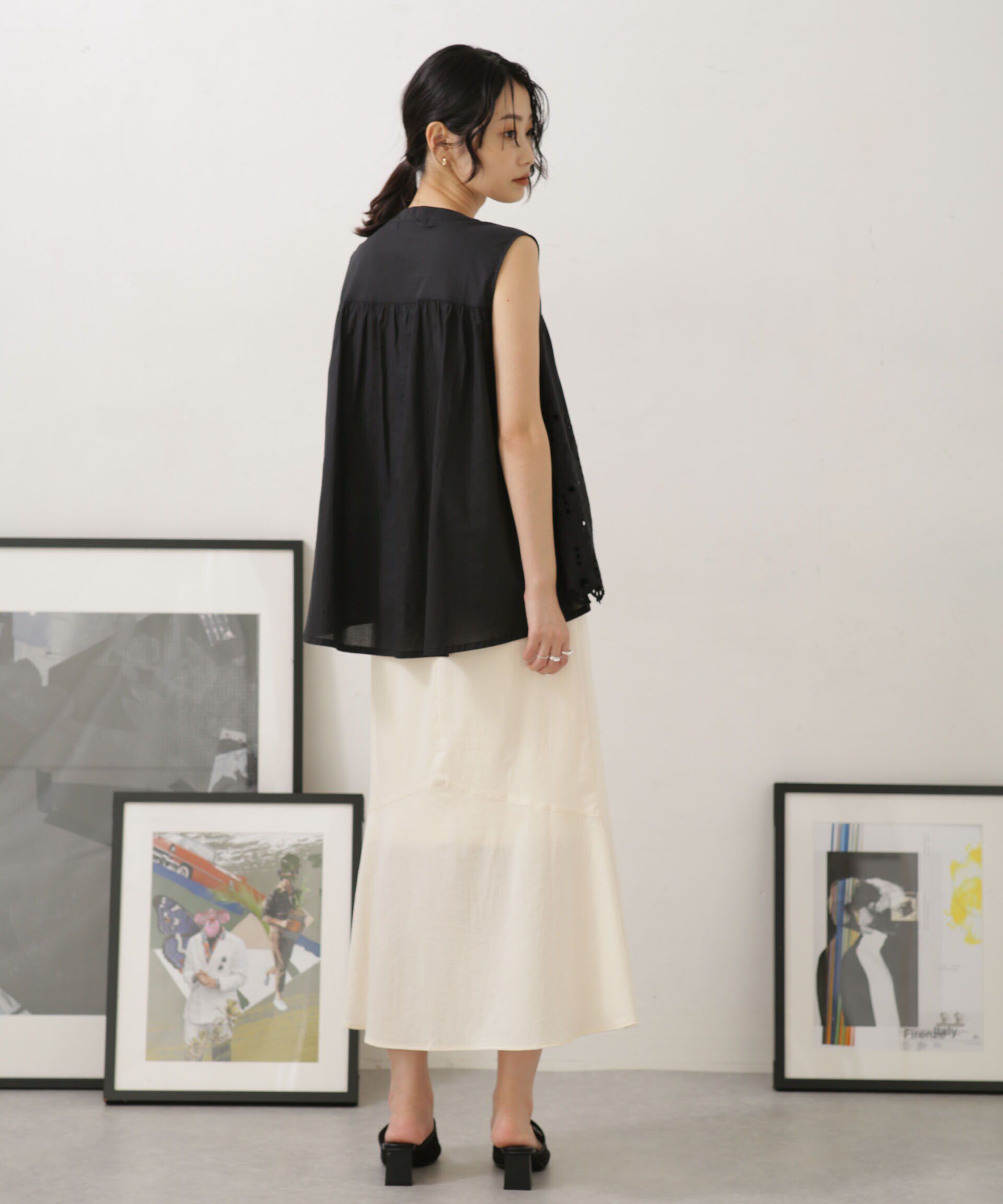 nano･universe「LB04/バックフレアデザインスカート」|スカート|