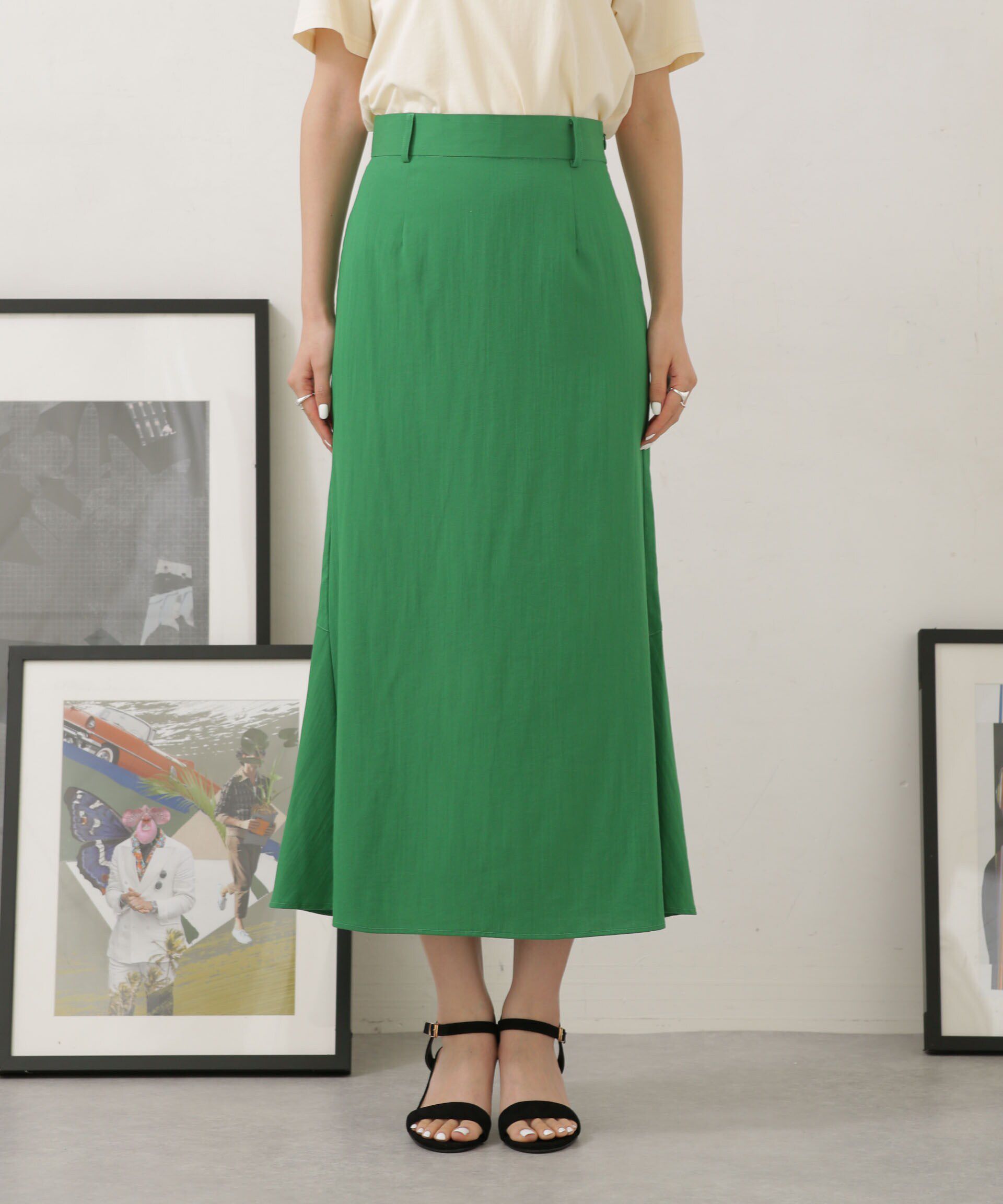 nano･universe「LB04/バックフレアデザインスカート」|スカート|