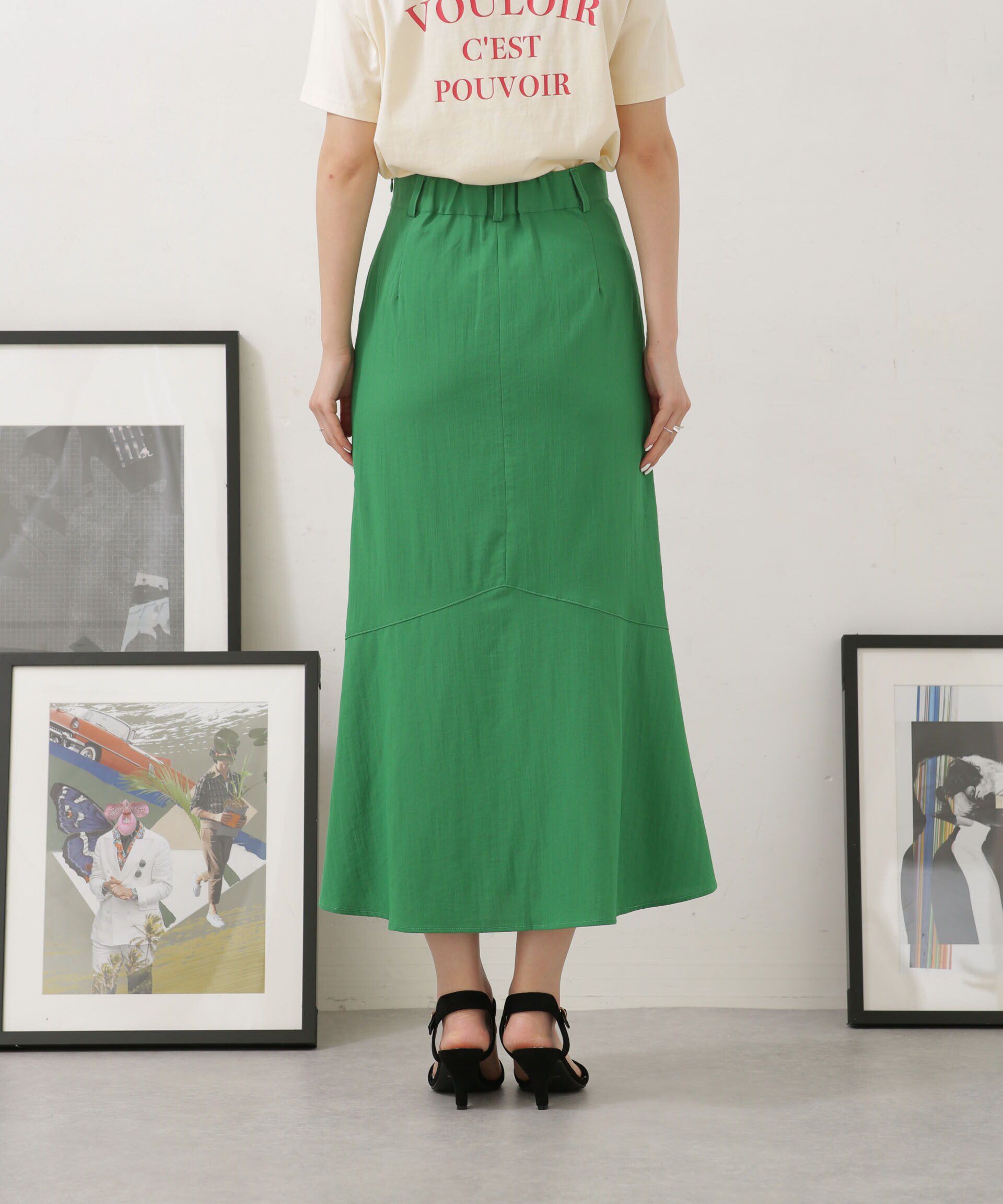 nano･universe「LB04/バックフレアデザインスカート」|スカート|