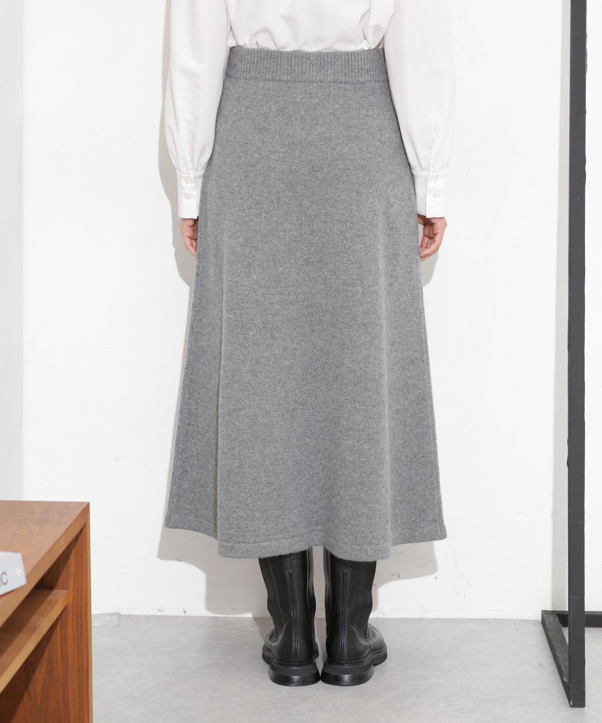 nano･universe「MUSIC ウールカシミヤフレアスカート(セットアップ可)」|スカート|