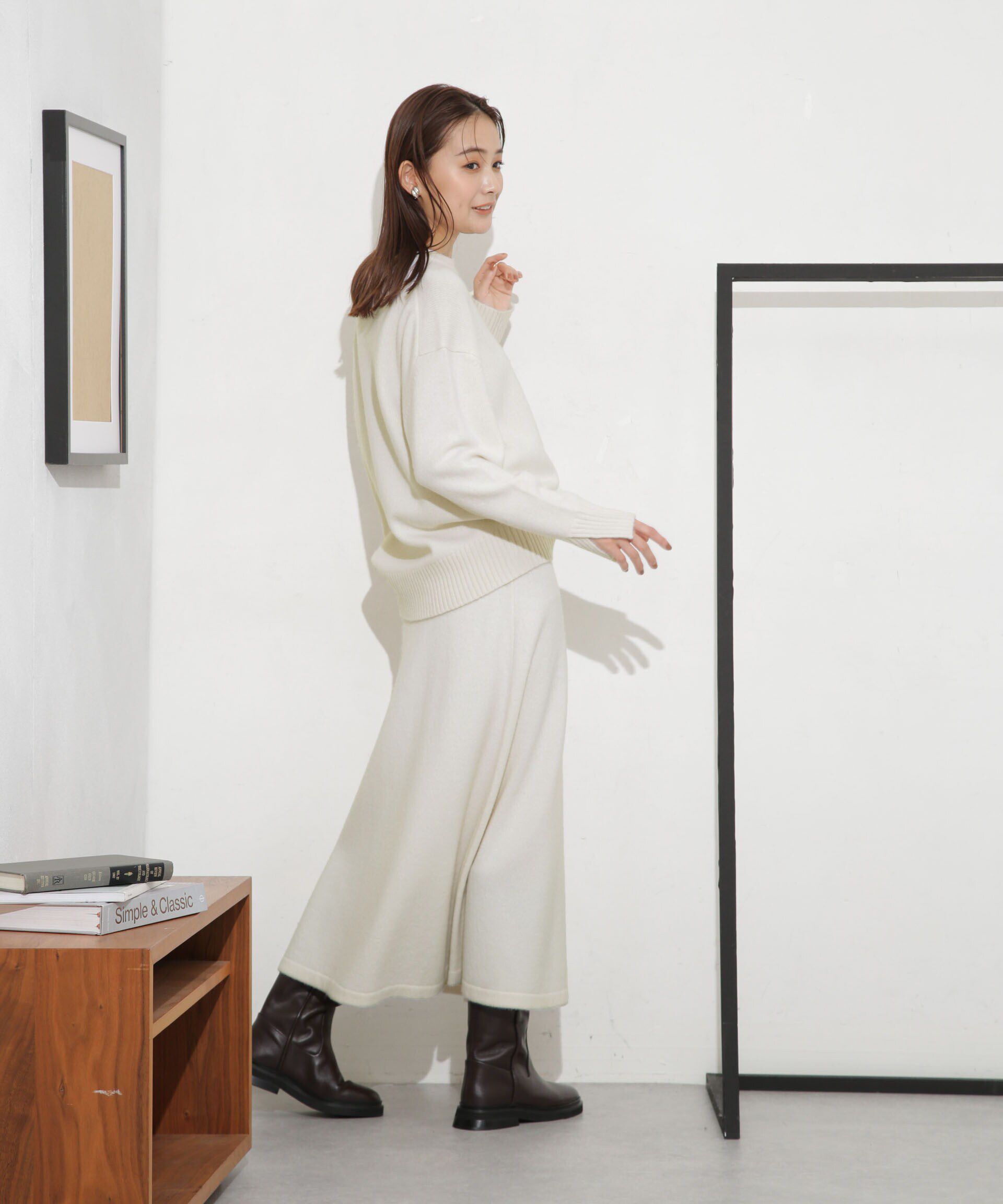 nano･universe「MUSIC ウールカシミヤフレアスカート(セットアップ可)」|スカート|