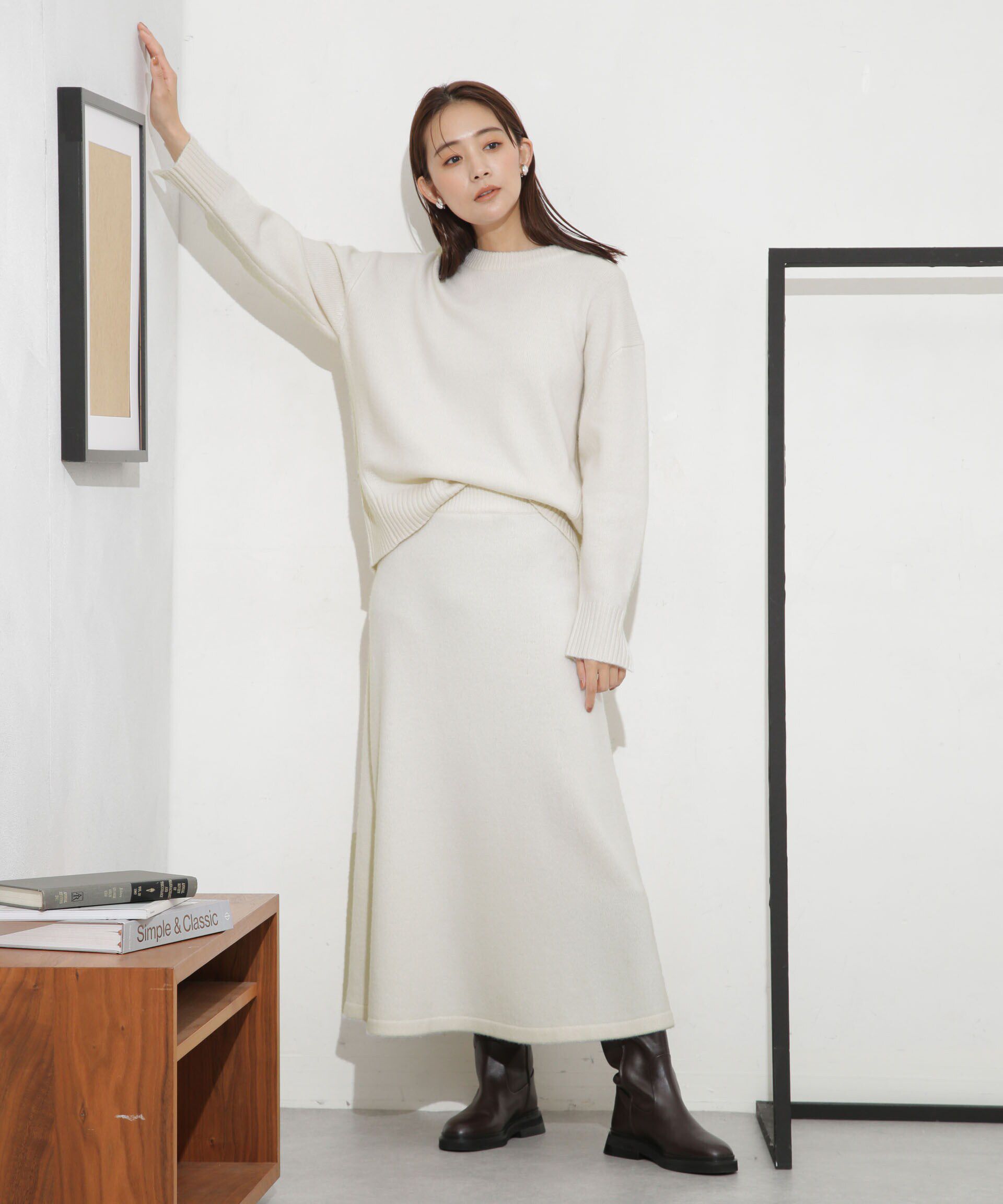 nano･universe「MUSIC ウールカシミヤフレアスカート(セットアップ可)」|スカート|