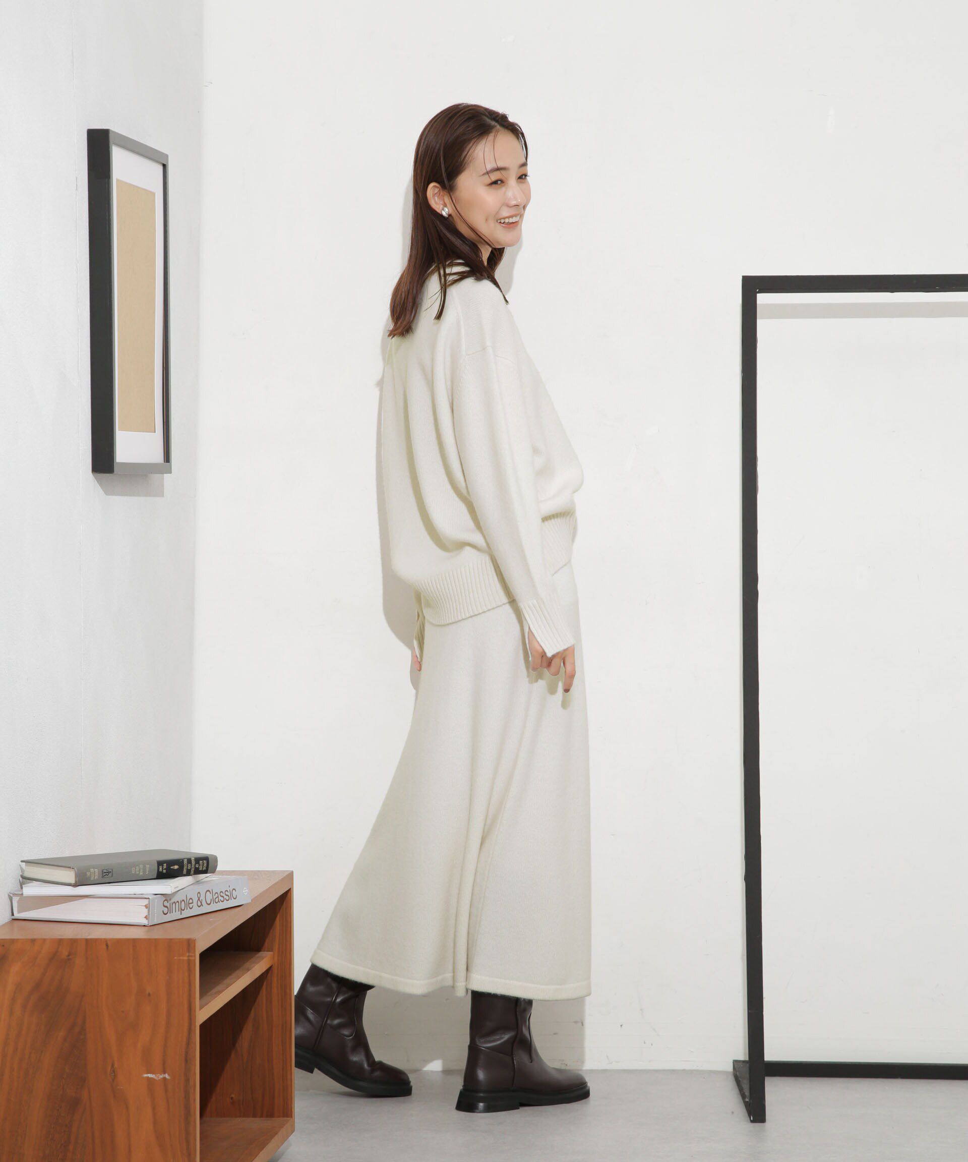 nano･universe「MUSIC ウールカシミヤフレアスカート(セットアップ可)」|スカート|