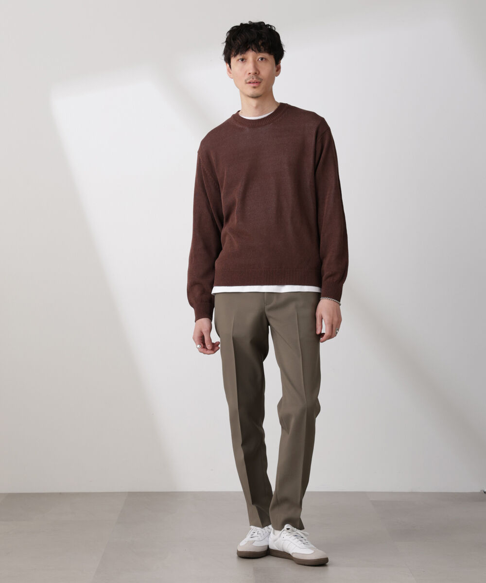 nano･universe「｢SOIGNE｣ECOPET(R)&times;AERO ツイルストレッチスラックス」|チノ|