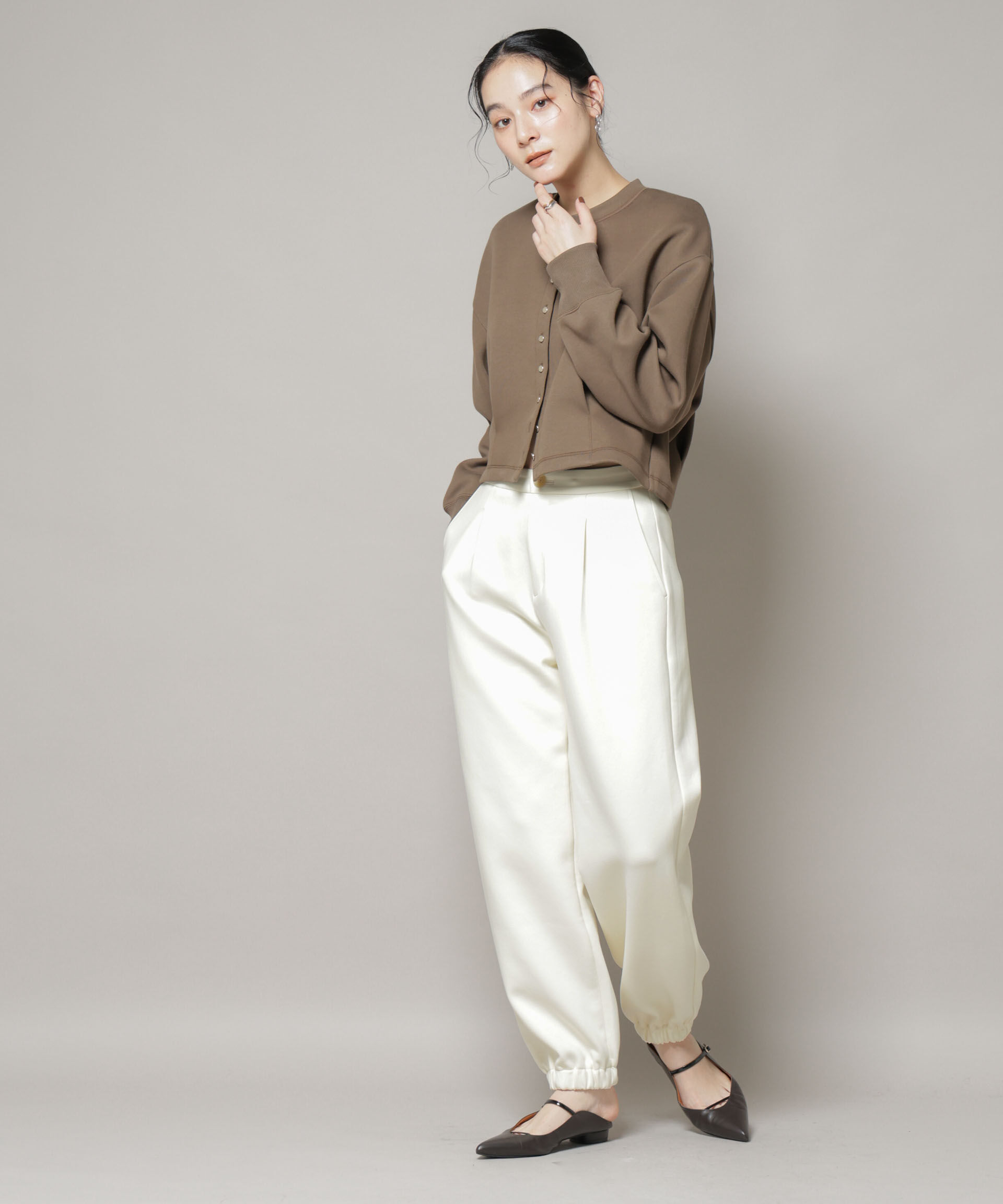 nano･universe「ダンボールジョガーパンツ」|チノ|