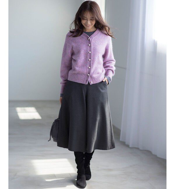 組曲「【WEB限定】ウールライクストレッチ フレアパンツ」|その他|