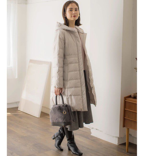 組曲「ライトタフタロングダウンコート」|ダウン|