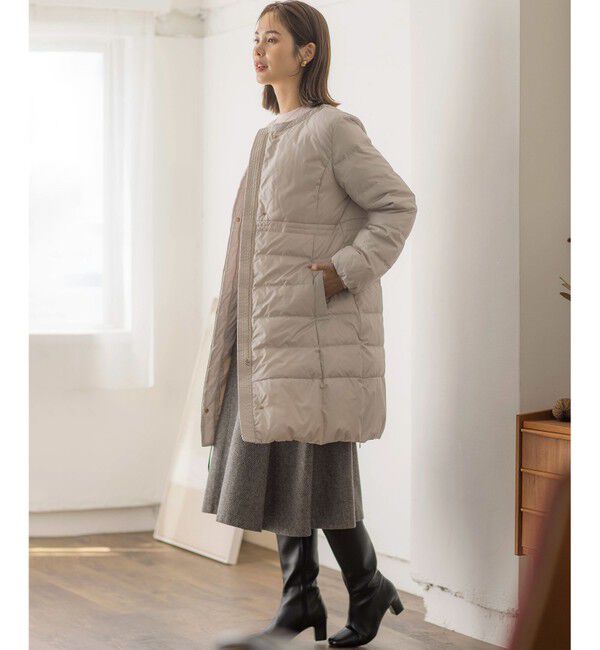 組曲「ライトタフタロングダウンコート」|ダウン|