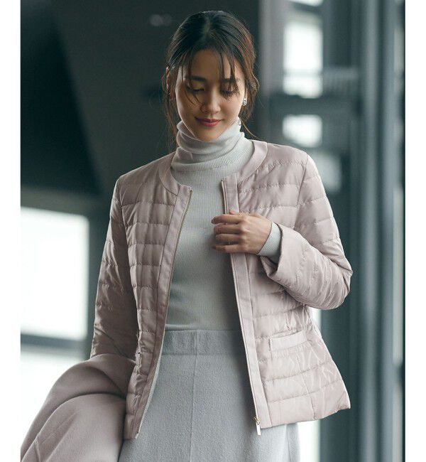 自由区「【洗える】ライトダウン ジャケット」|ダウン|モーヴ