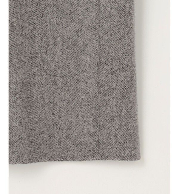 自由区「ウールリバーロング コート」|ノーカラーコート|