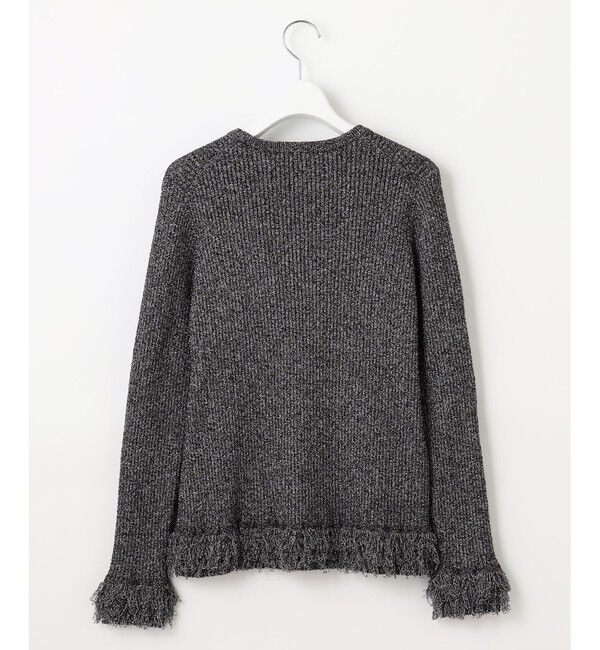 自由区「【PREMIUM KNIT COLLECTION】フリンジリブ ニット」|ニット・セーター|